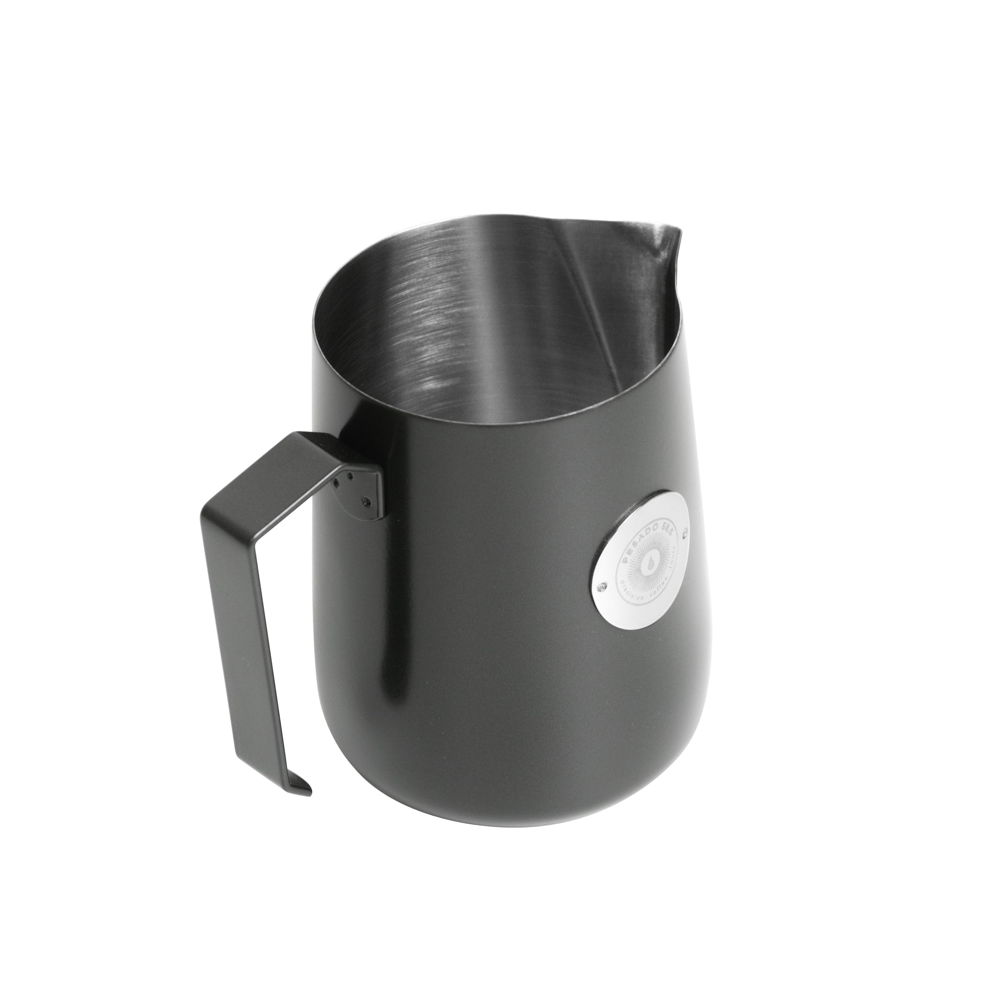 Polished stainless steel Milk Jug with precise, sharp spout